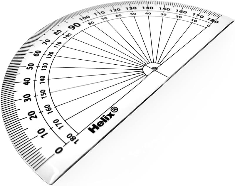 Protractor - 180 degrees - Set of 10