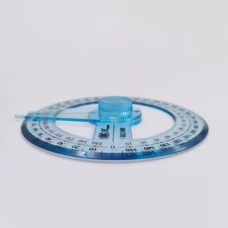 Protractor - 360 degrees - Clear