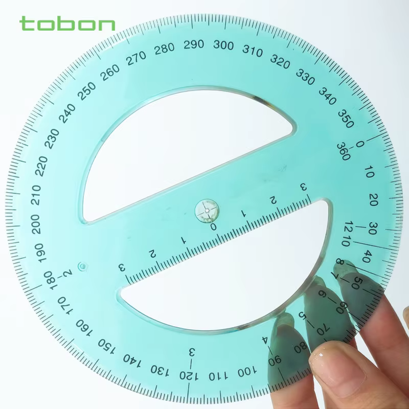 Protractor - 360 degrees - Clear