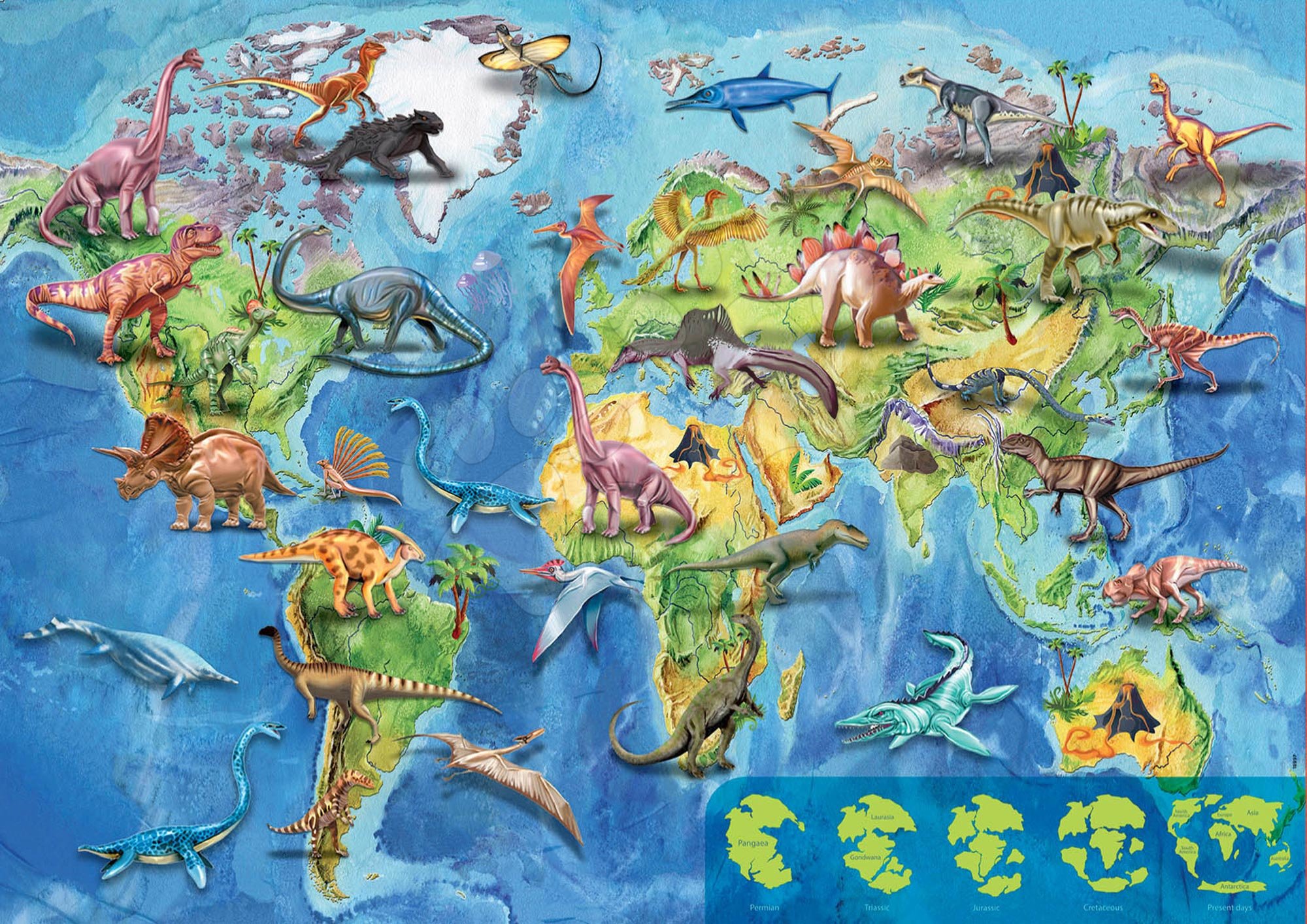 Puzzle - 150 Pieces - Dinosaurs