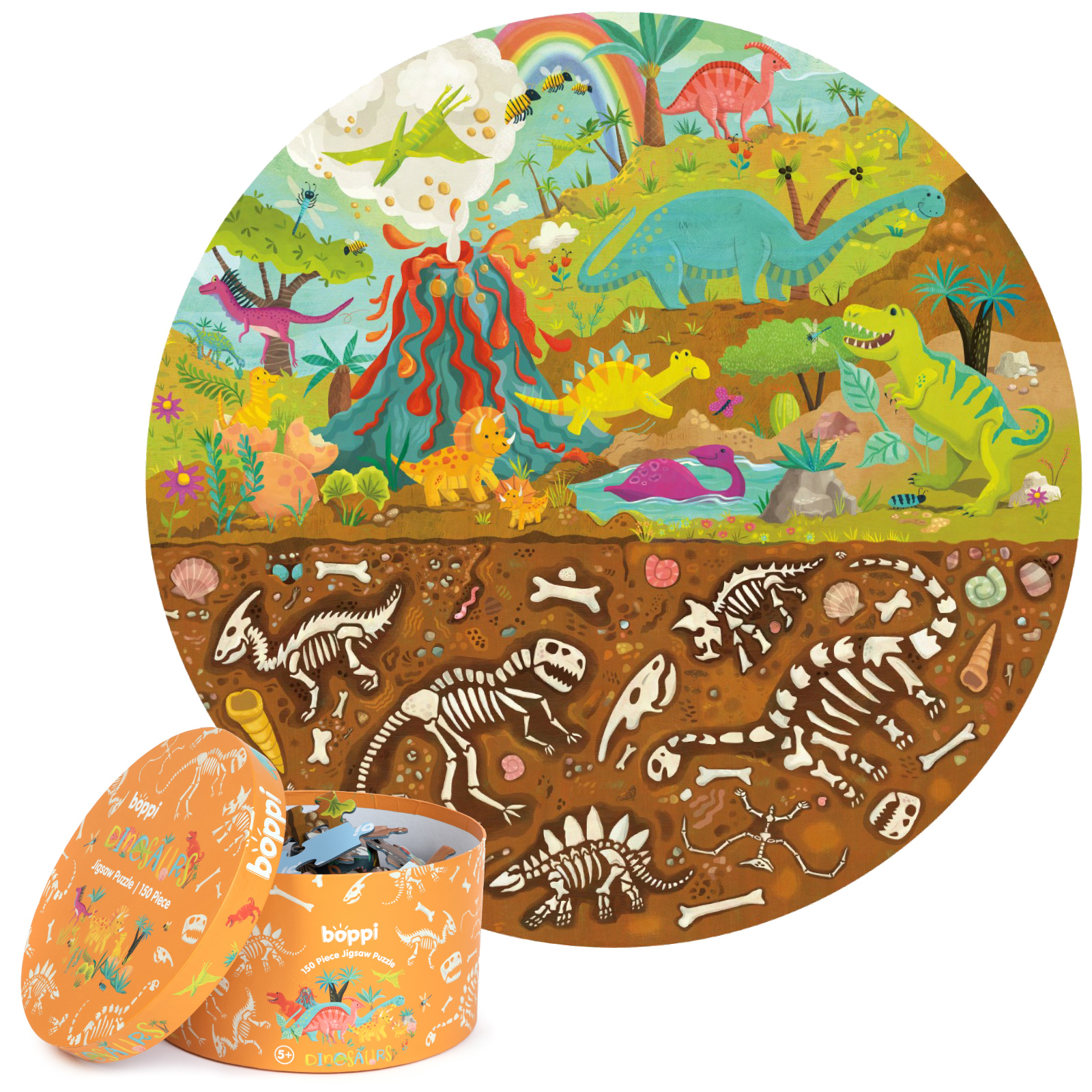 Puzzle - 150 Pieces - Dinosaurs