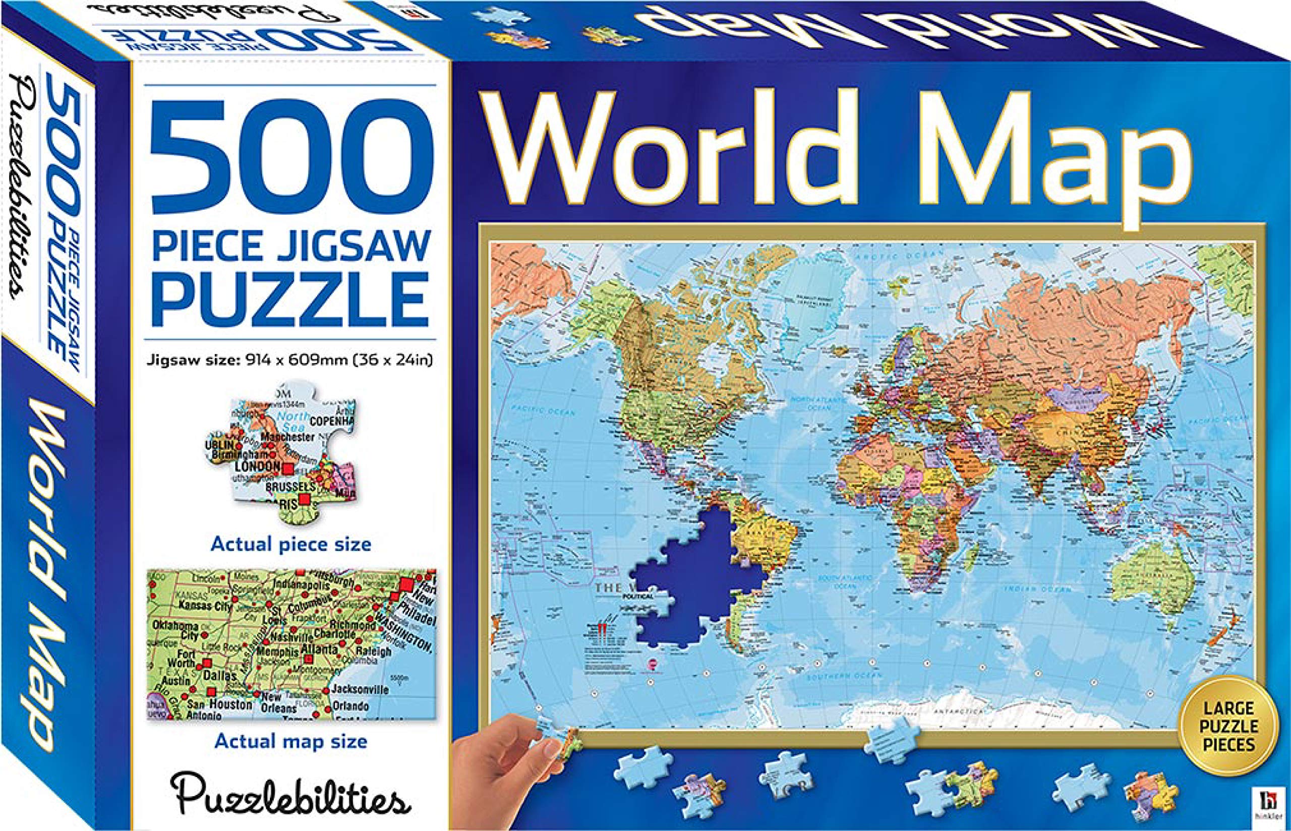 Puzzle - 500 Pieces - World Map