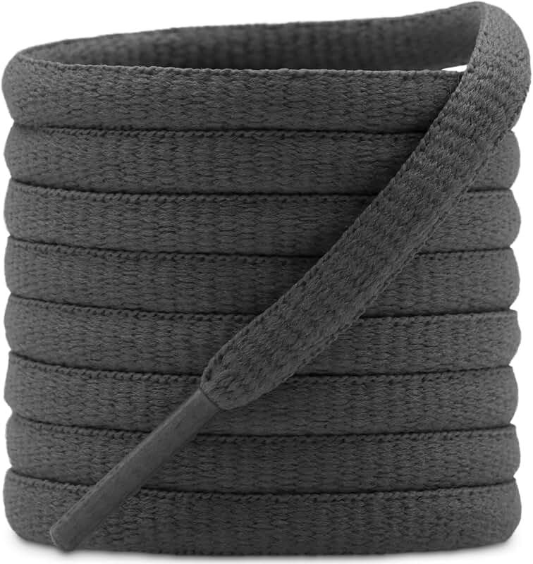 Quality Charcoal Shoe Laces