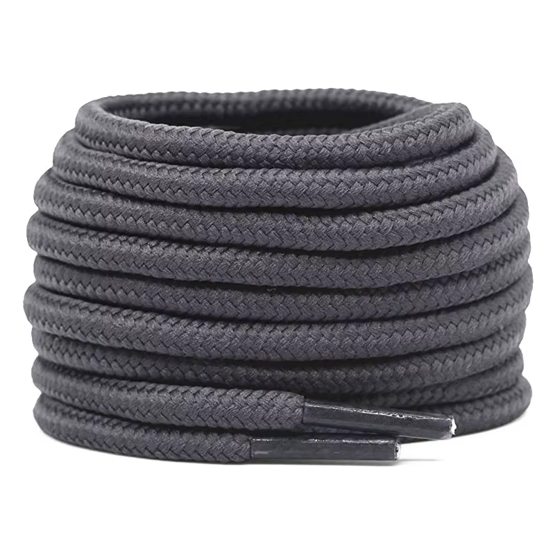 Quality Charcoal Shoe Laces
