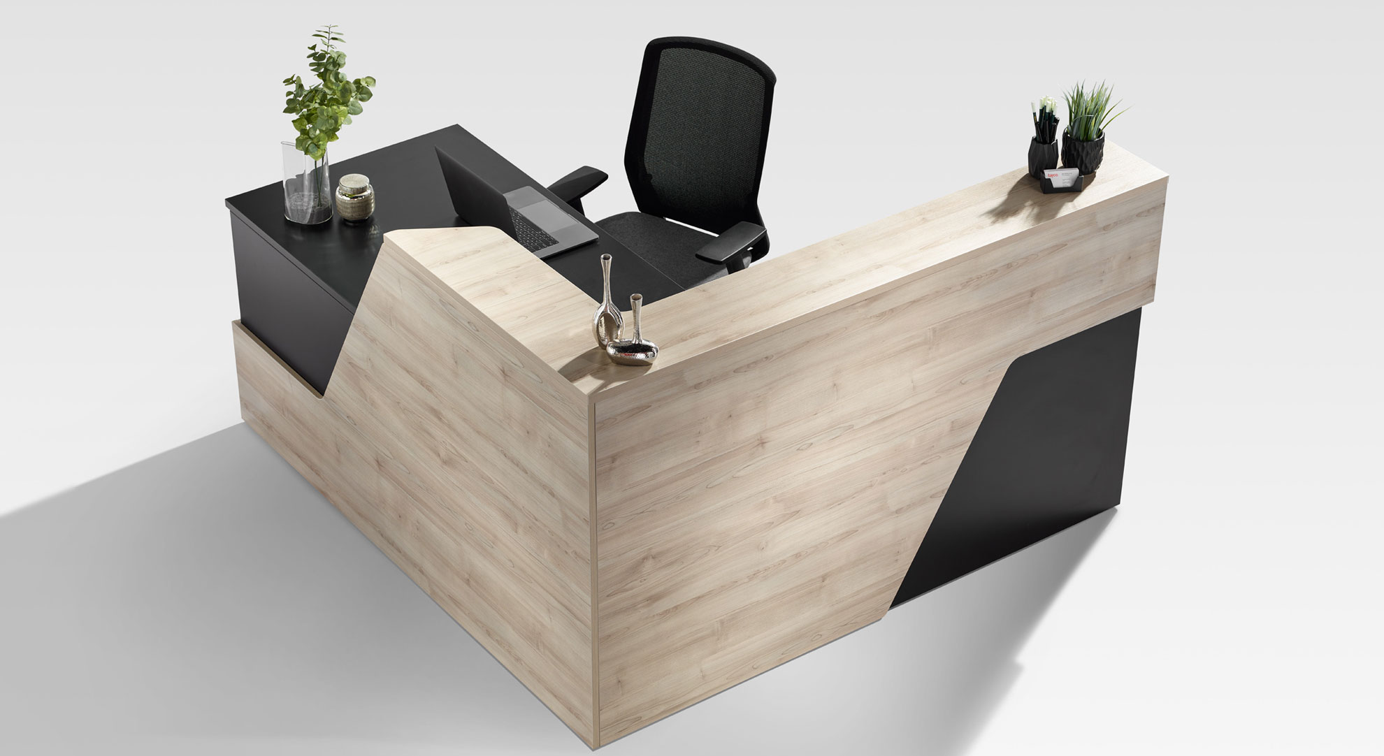 Reception Desk - L-Shaped - 180cm