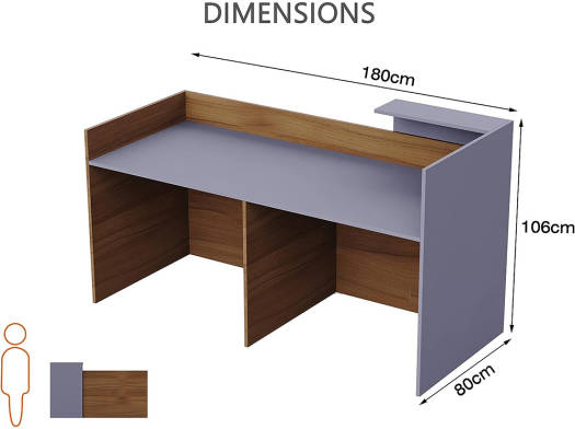 Reception Desk - Straight - 180cm