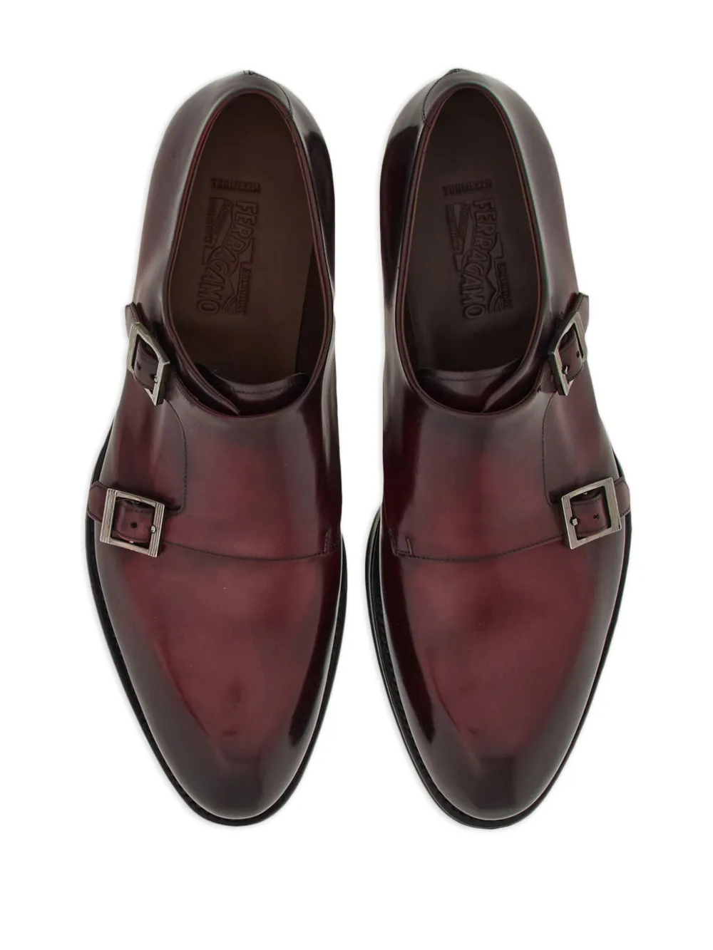 Refined Burgundy Monk Straps