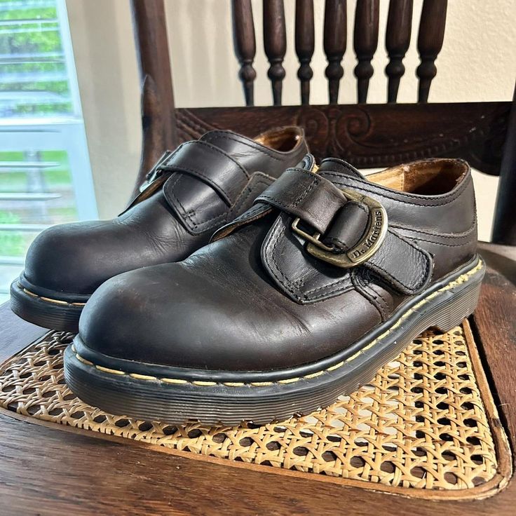 Refined Charcoal Monk Straps