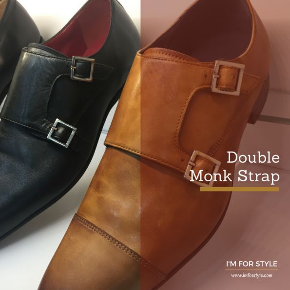 Refined Charcoal Monk Straps