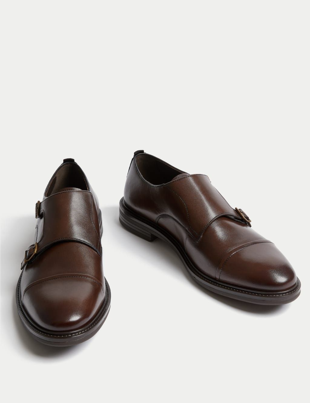Refined Charcoal Monk Straps