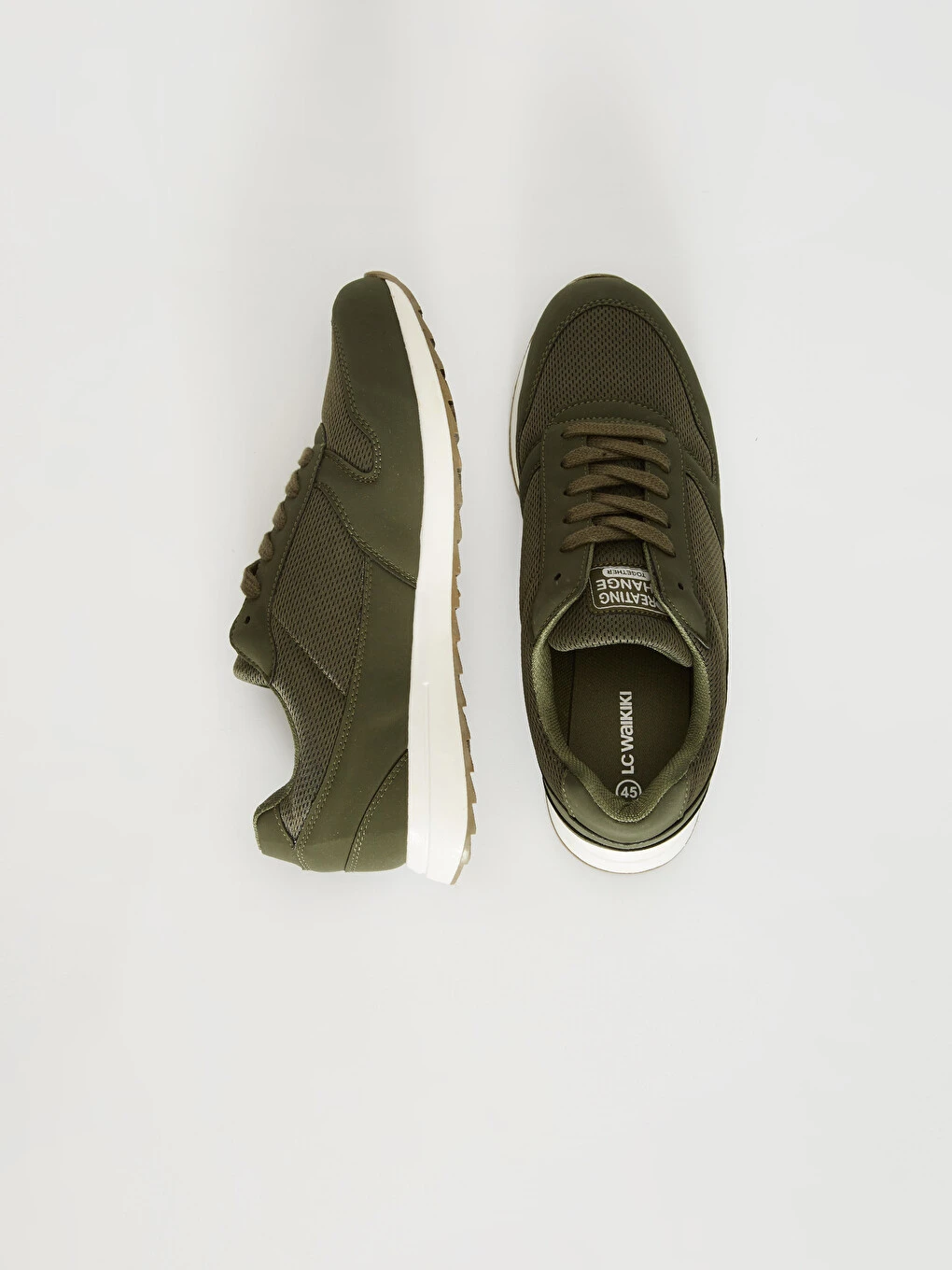 Relaxed Khaki Sneakers
