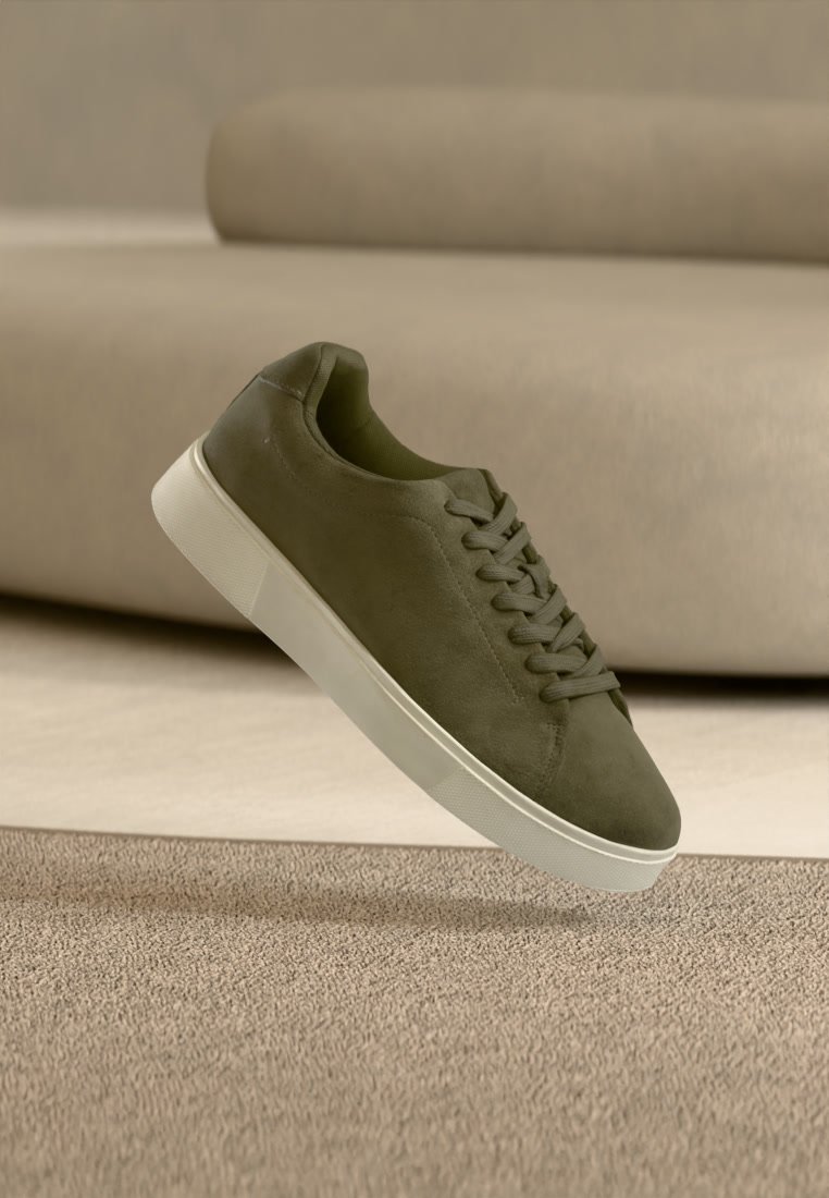 Relaxed Olive Casual Shoes