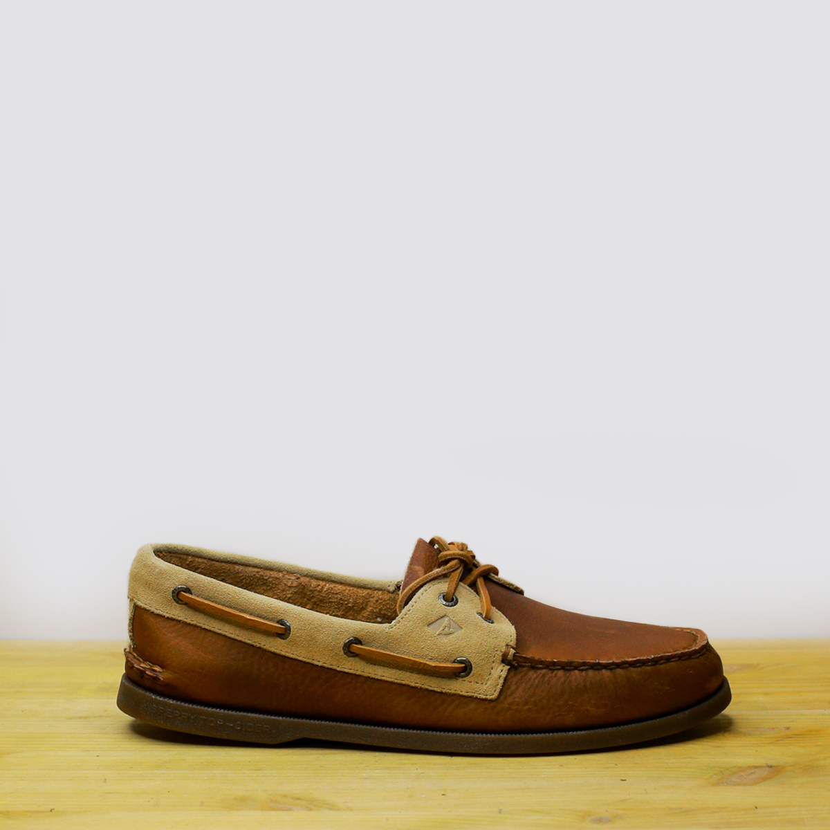Relaxed Tan Boat Shoes