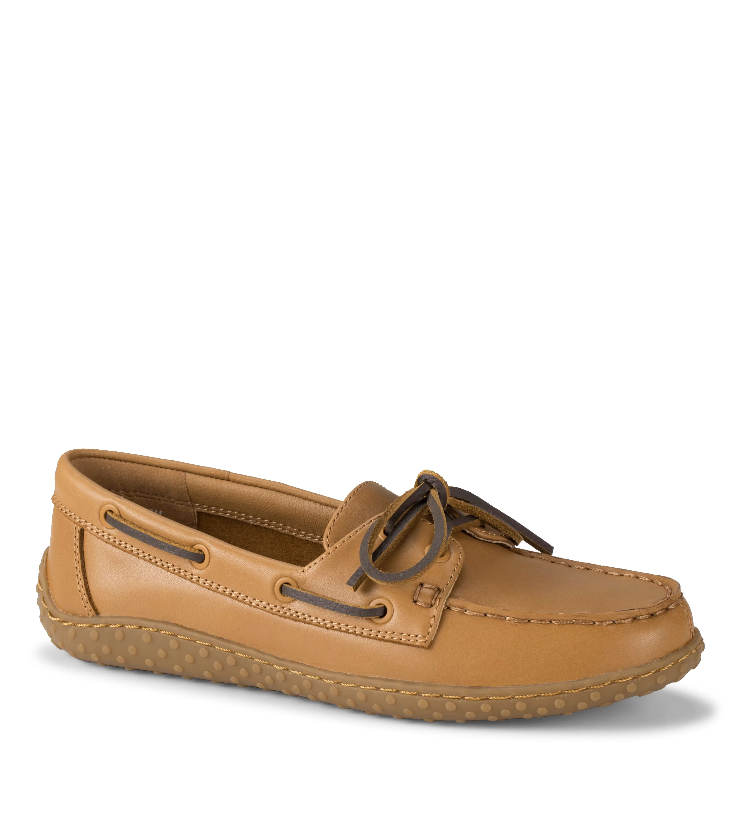 Relaxed Tan Boat Shoes