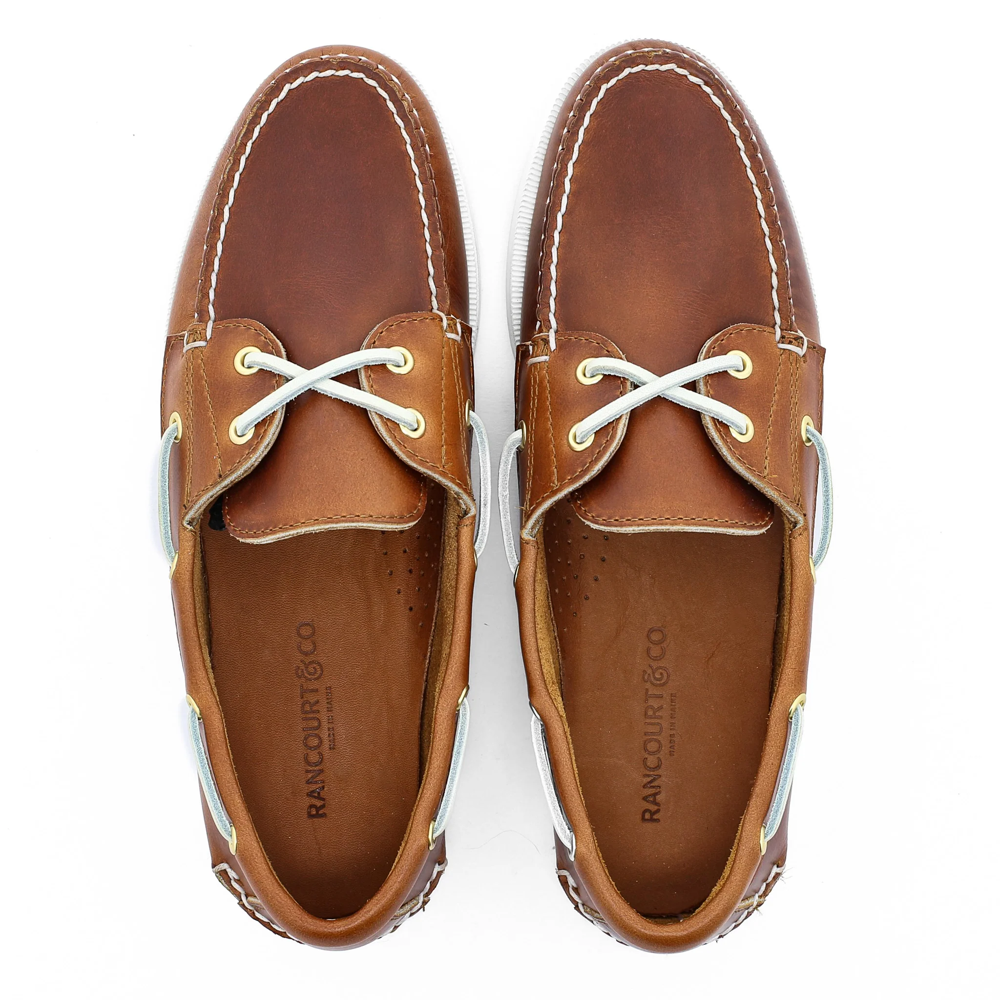 Relaxed Tan Boat Shoes