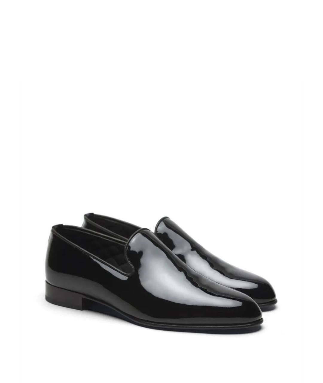 Royal Black Patent Leather Shoes
