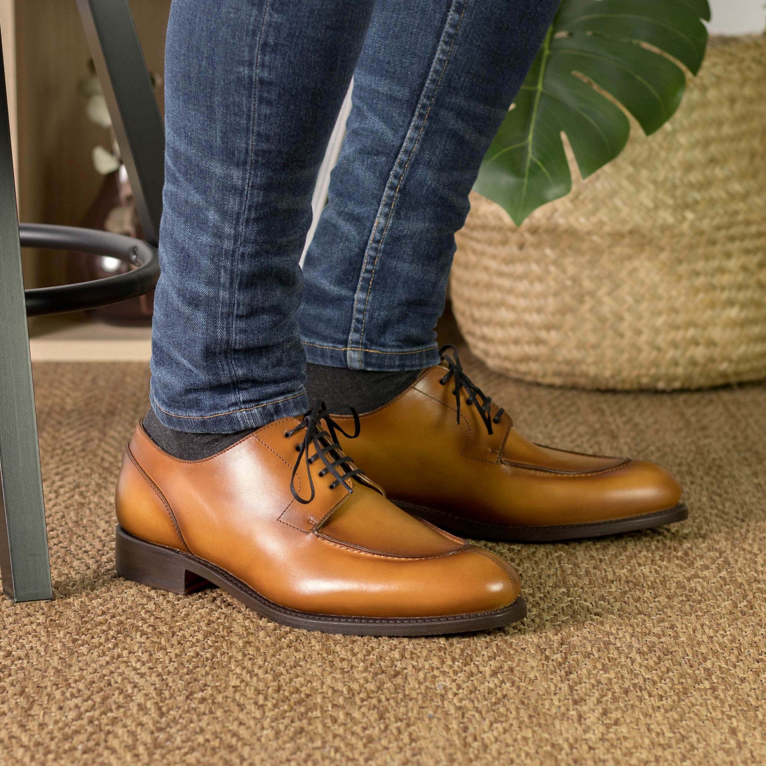 Royal Cognac Derby Shoes
