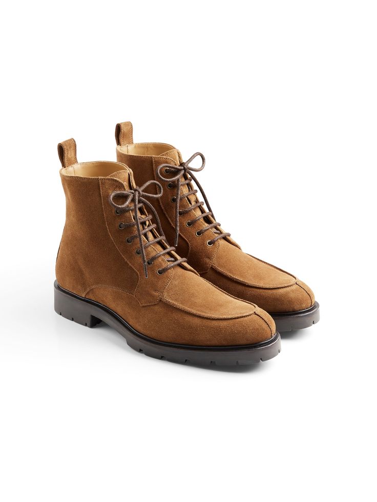 Rugged Cognac Desert Boots
