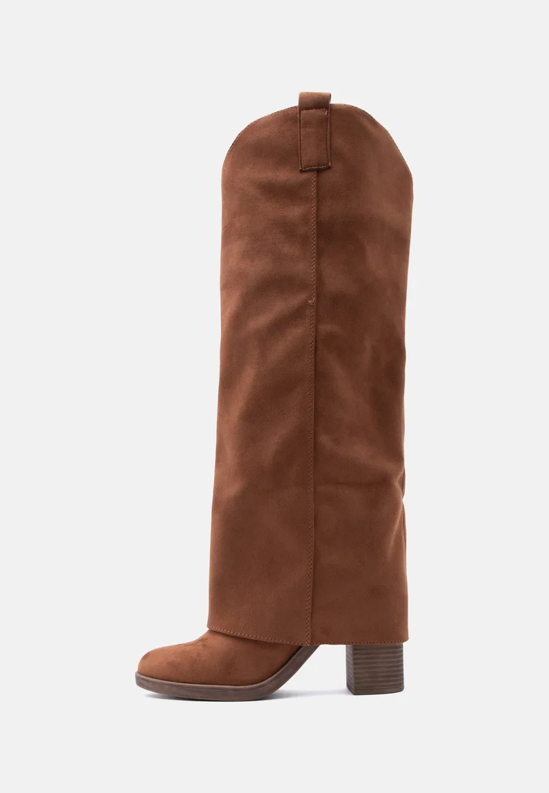 Rugged Cognac Dress Boots