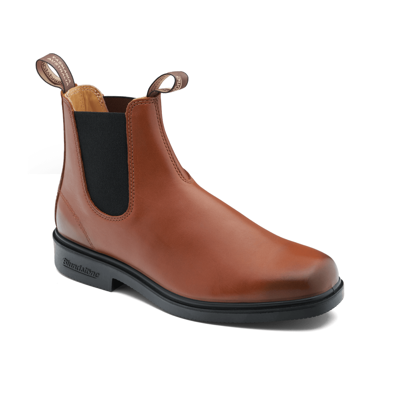 Rugged Cognac Dress Boots