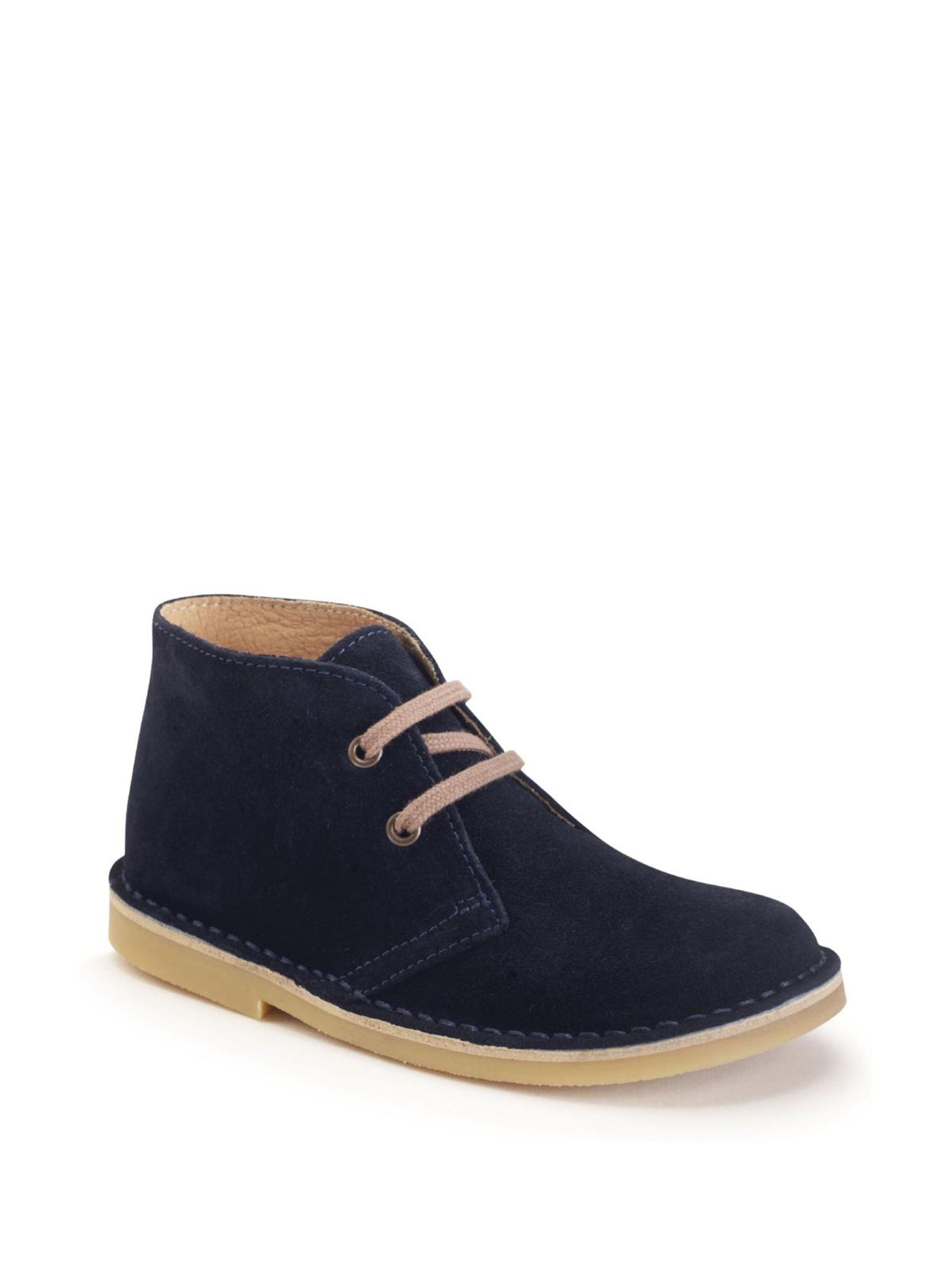 Rugged Navy Blue Desert Boots