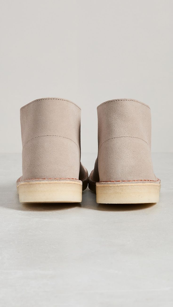 Rugged White Desert Boots
