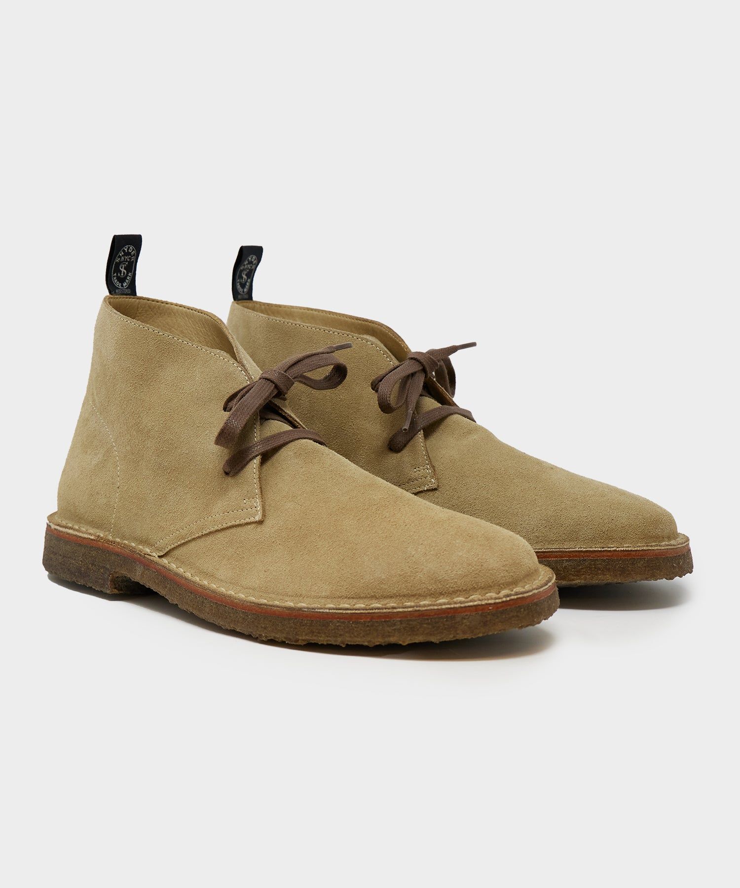 Rugged White Desert Boots