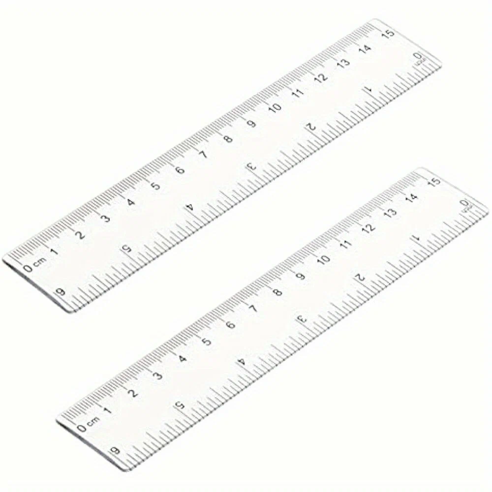 Ruler - 10cm - Plastic - Clear