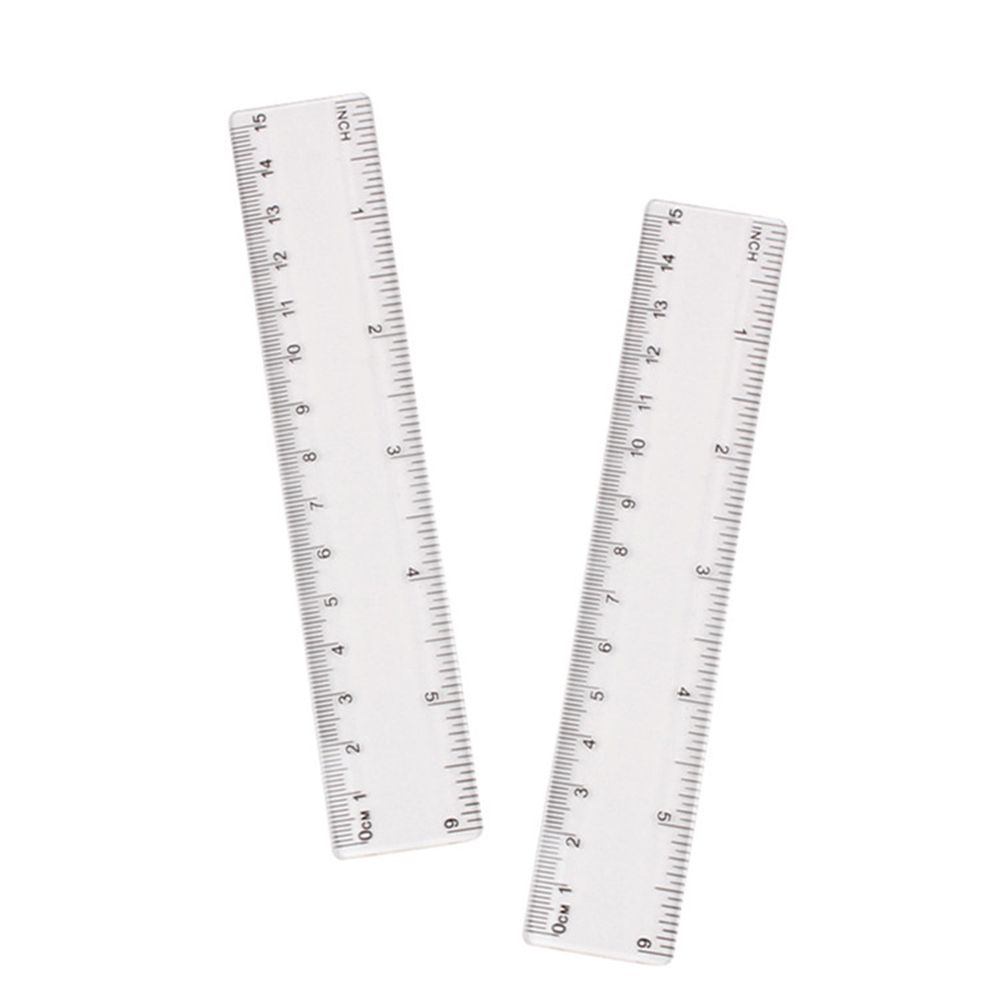 Ruler - 15cm - Plastic - Clear