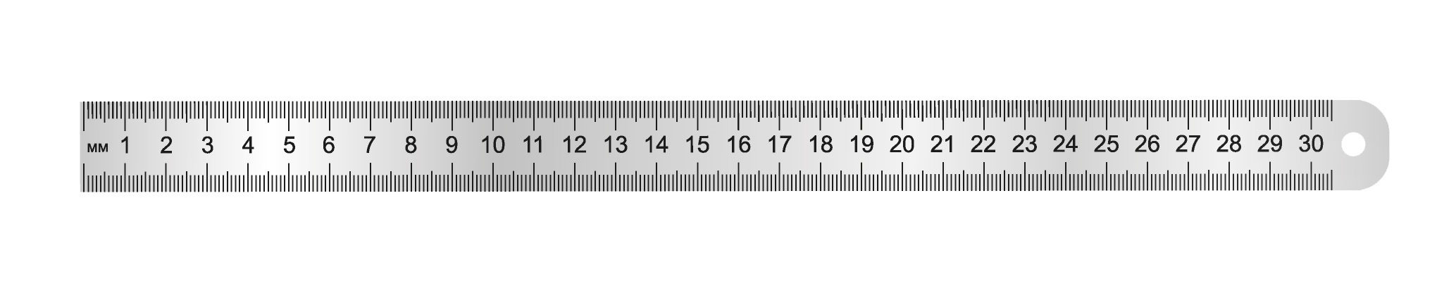 Ruler - 30cm - Metal