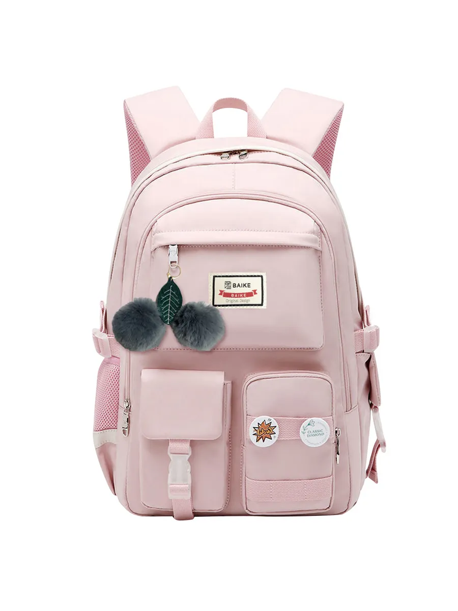 School Bag - Backpack - Large - Pink