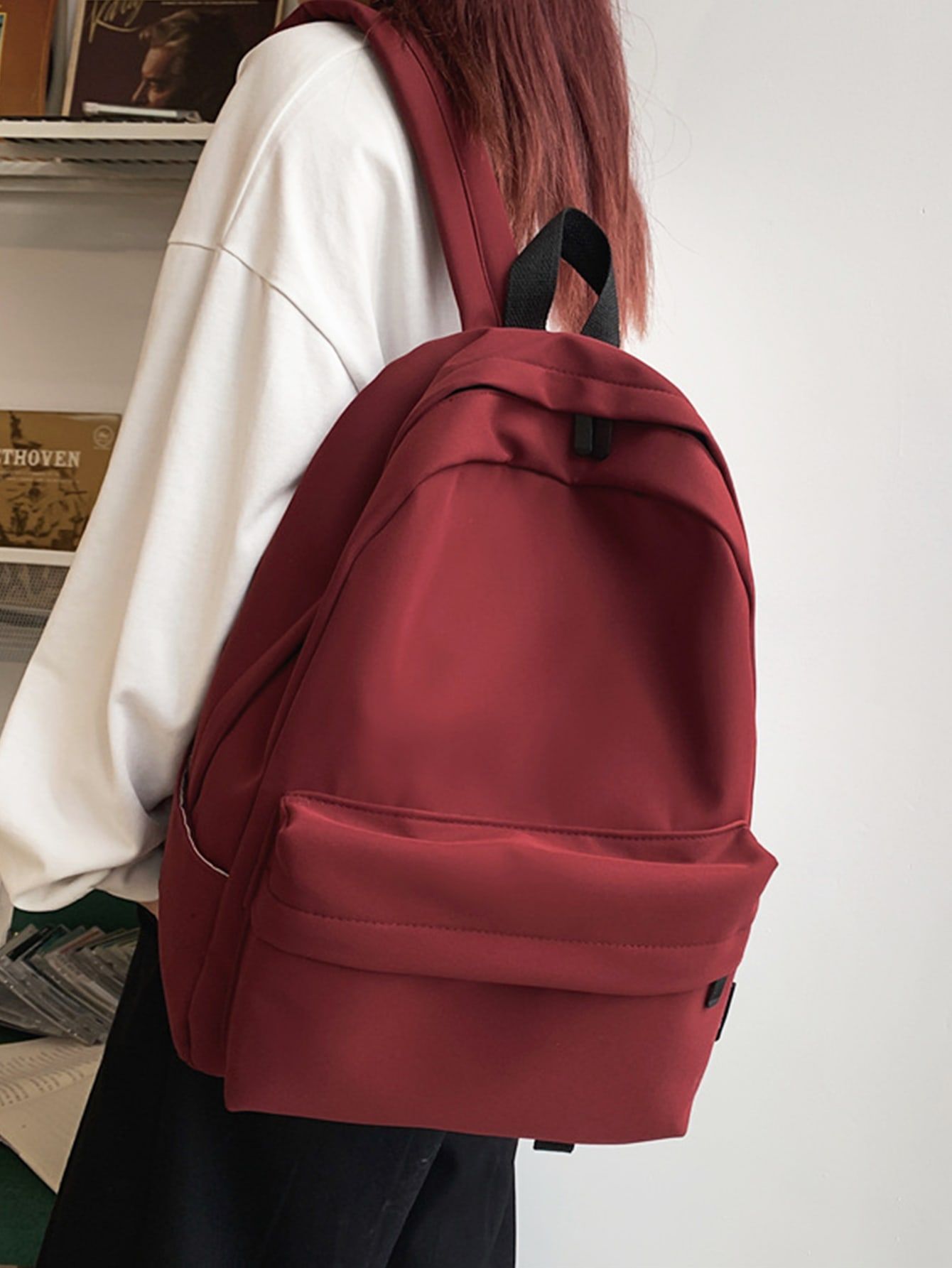 School Bag - Backpack - Large - Red