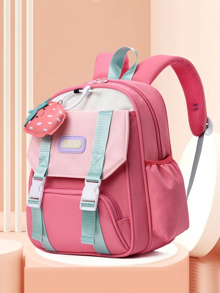 School Bag - Backpack - Small - Pink