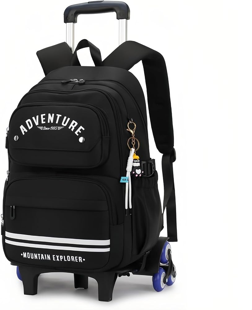 School Bag - Wheeled - Black