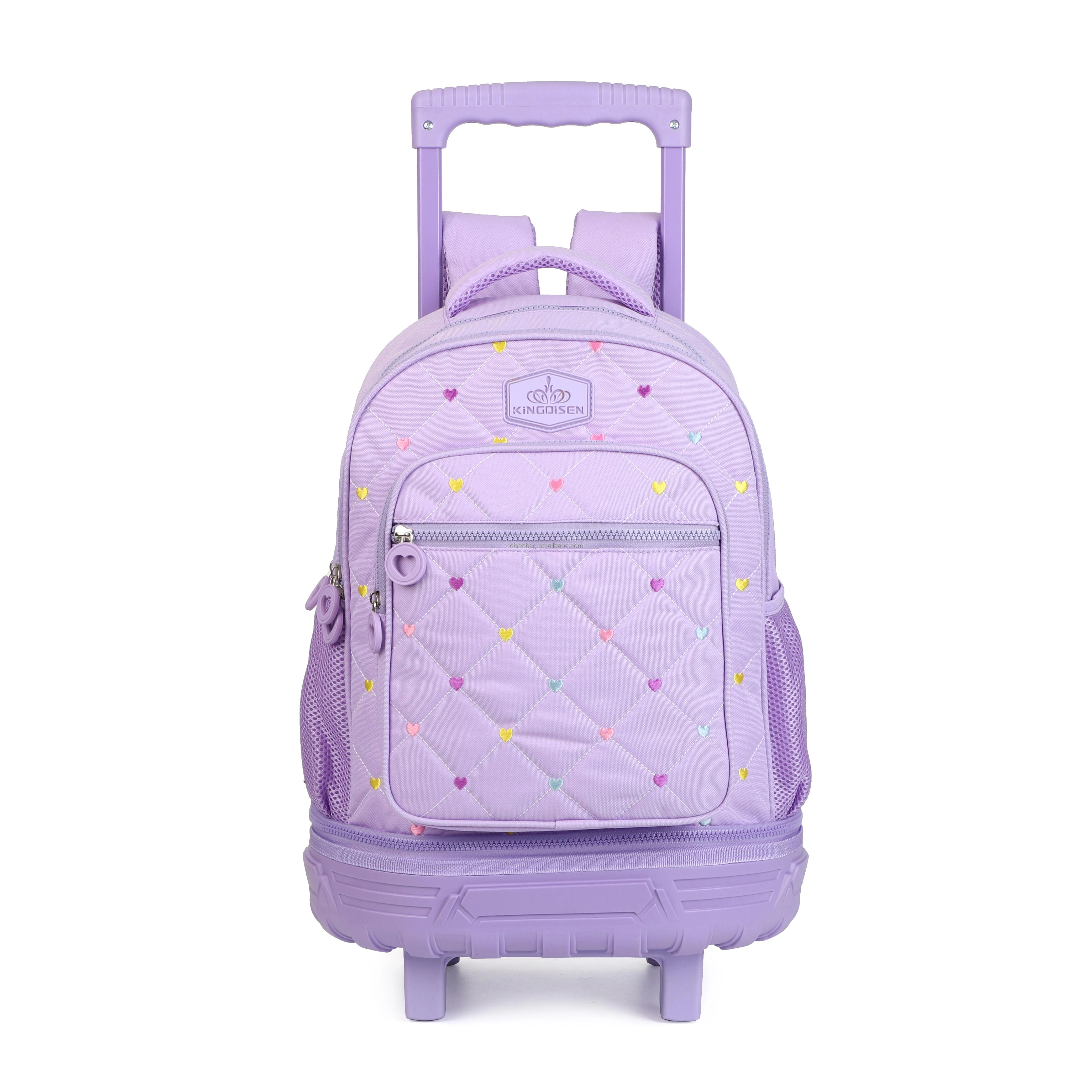 School Bag - Wheeled - Pink
