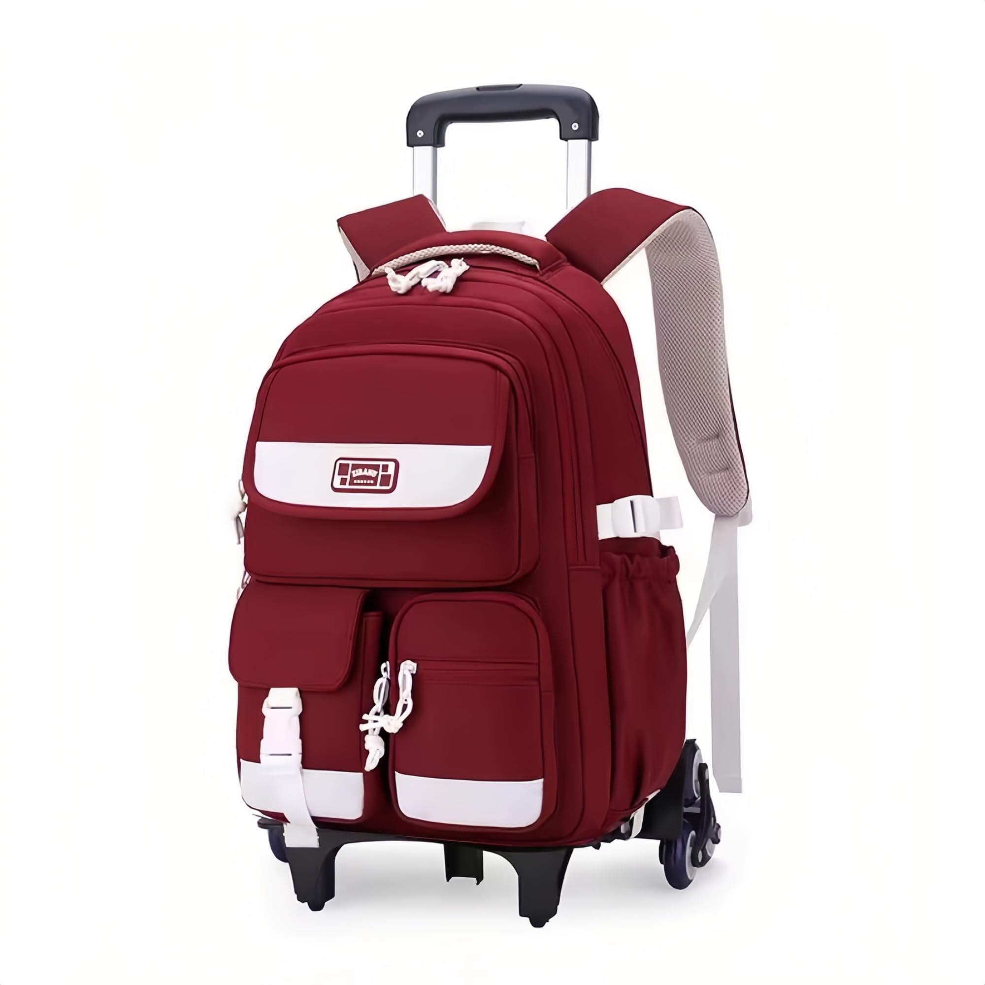 School Bag - Wheeled - Red