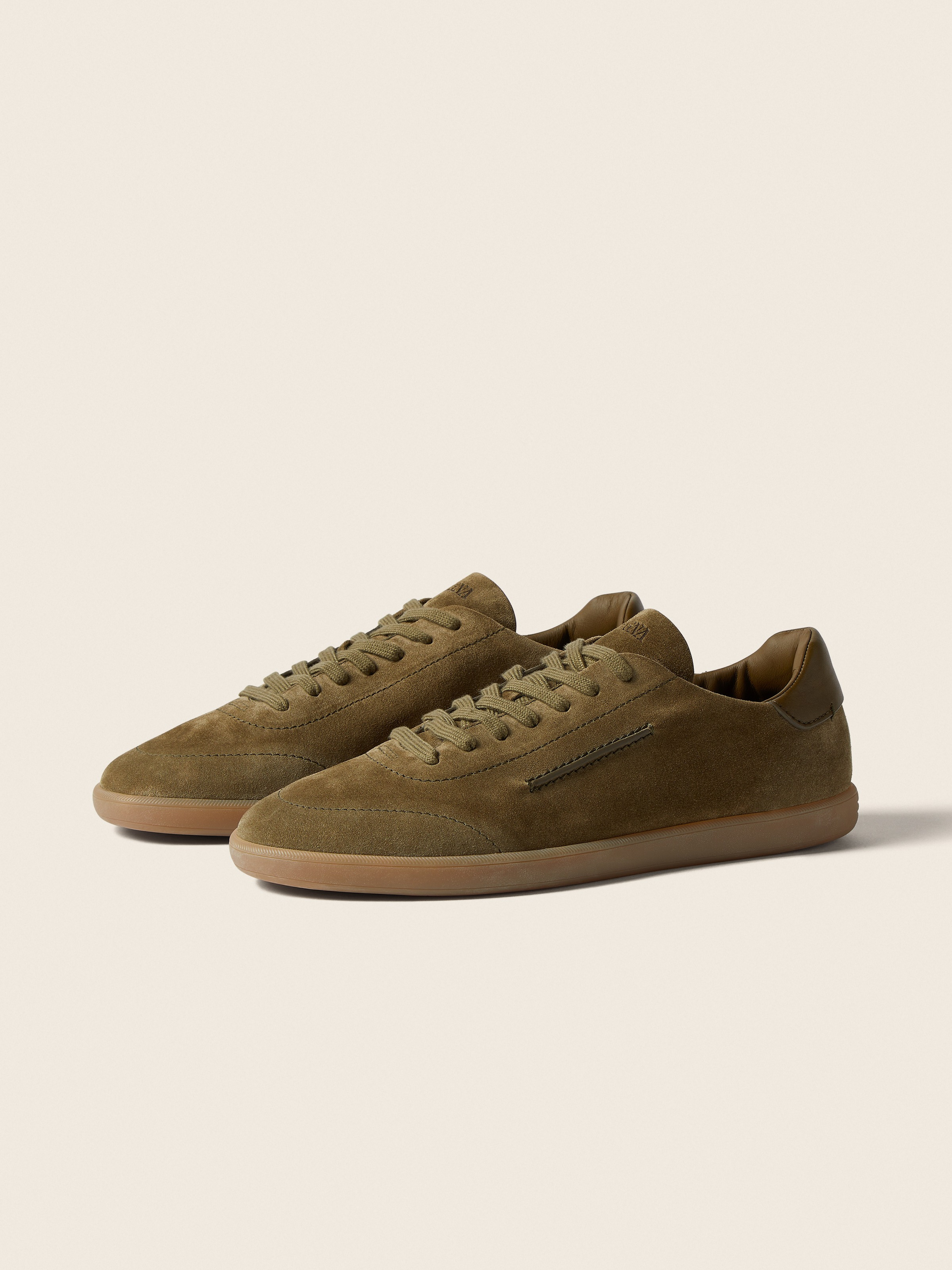 Sharp Olive Formal Shoes