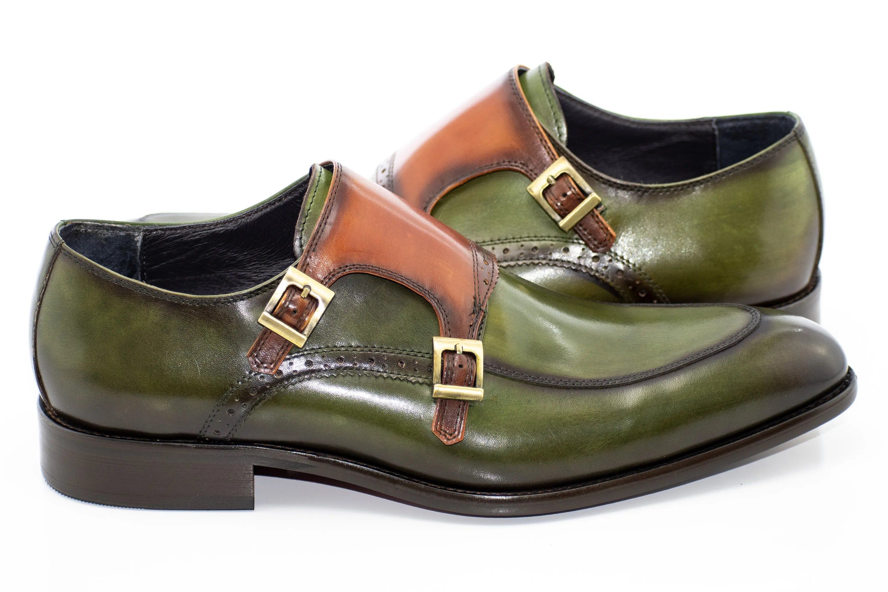Sharp Olive Monk Straps