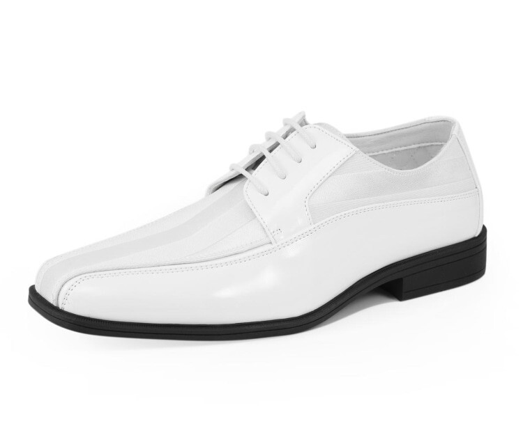 Sharp White Derby Shoes