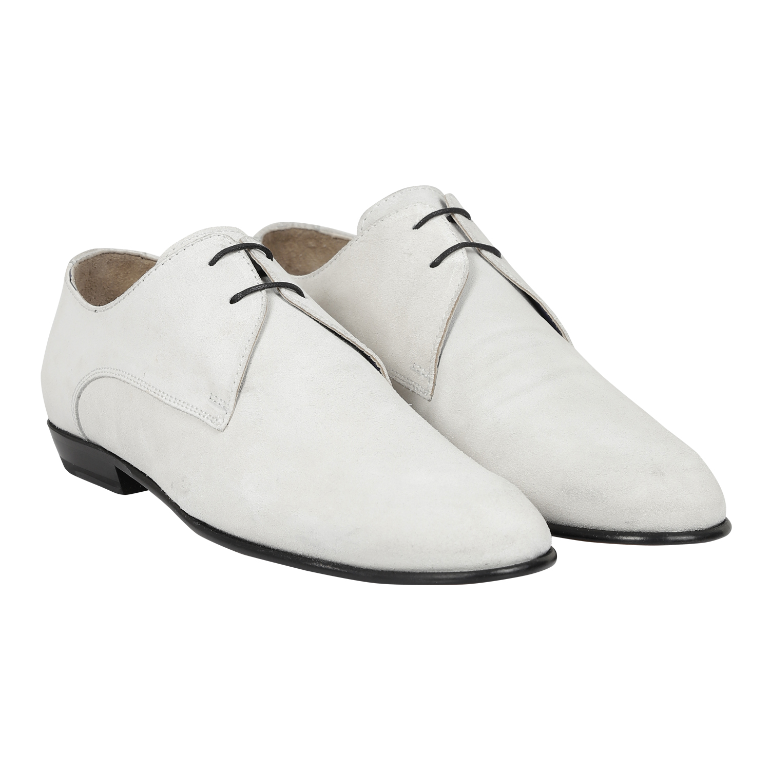 Sharp White Derby Shoes
