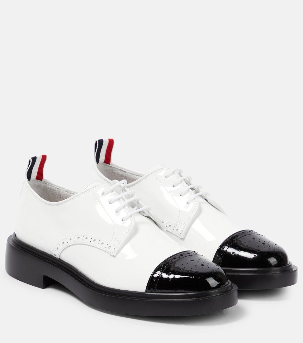 Sharp White Derby Shoes