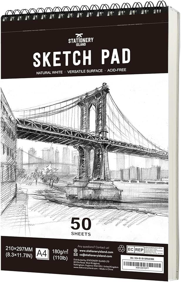 Sketch Pad - A4 - 100 Sheets - 180gsm
