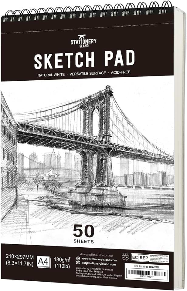 Sketch Pad - A4 - 50 Sheets - 180gsm
