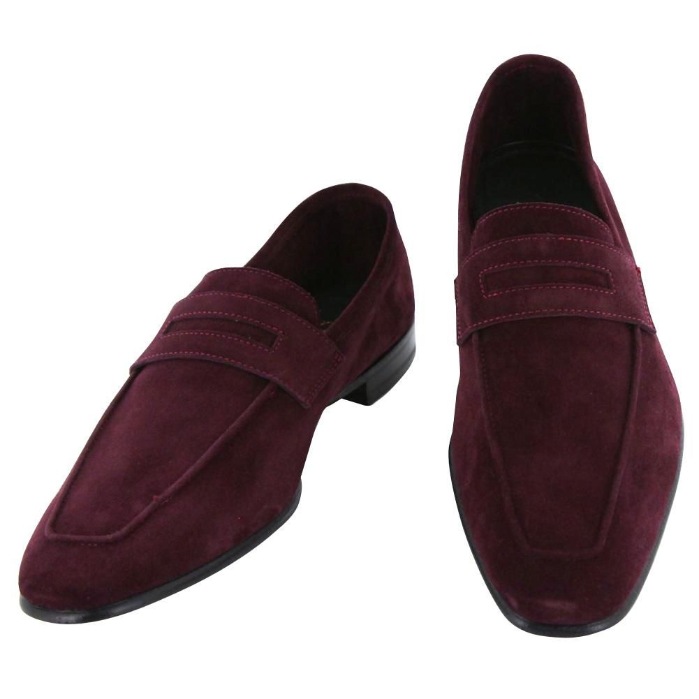 Soft Burgundy Slip-Ons