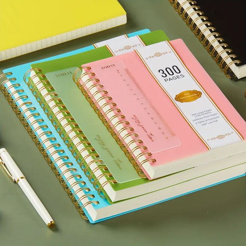 Spiral Notebook - A4 - 300 Pages - Ruled