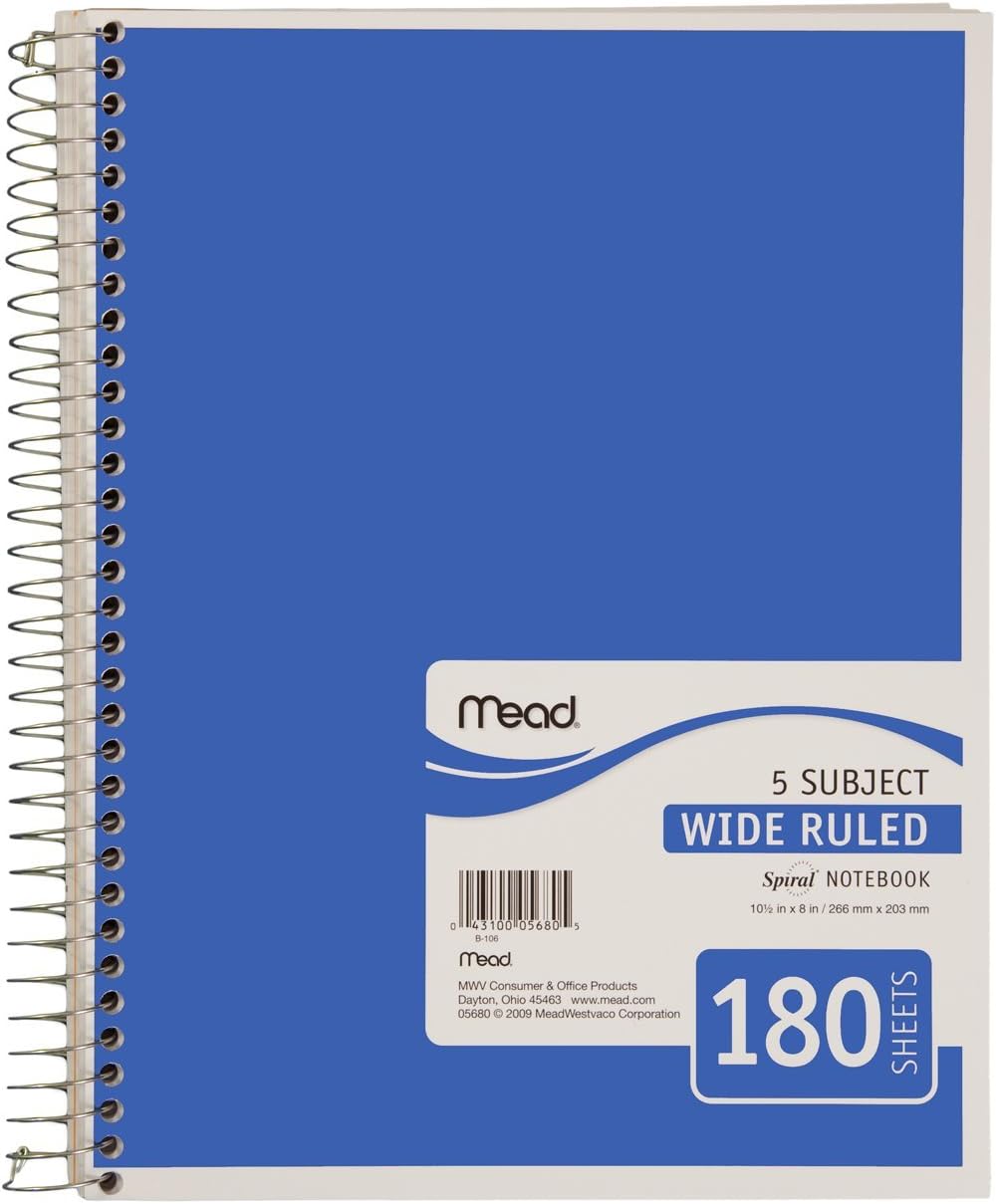 Spiral Notebook - A4 - 40 Pages - Ruled