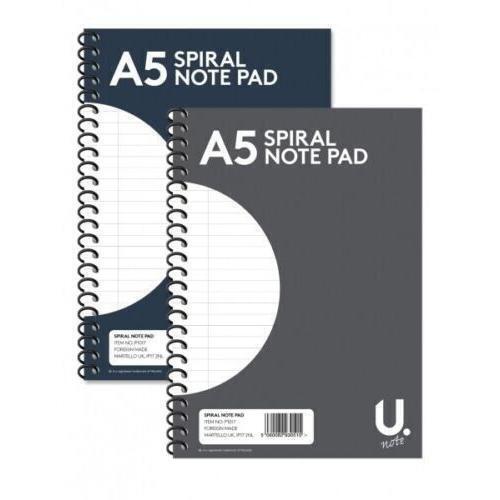 Spiral Notebook - A5 - 200 Pages - Ruled