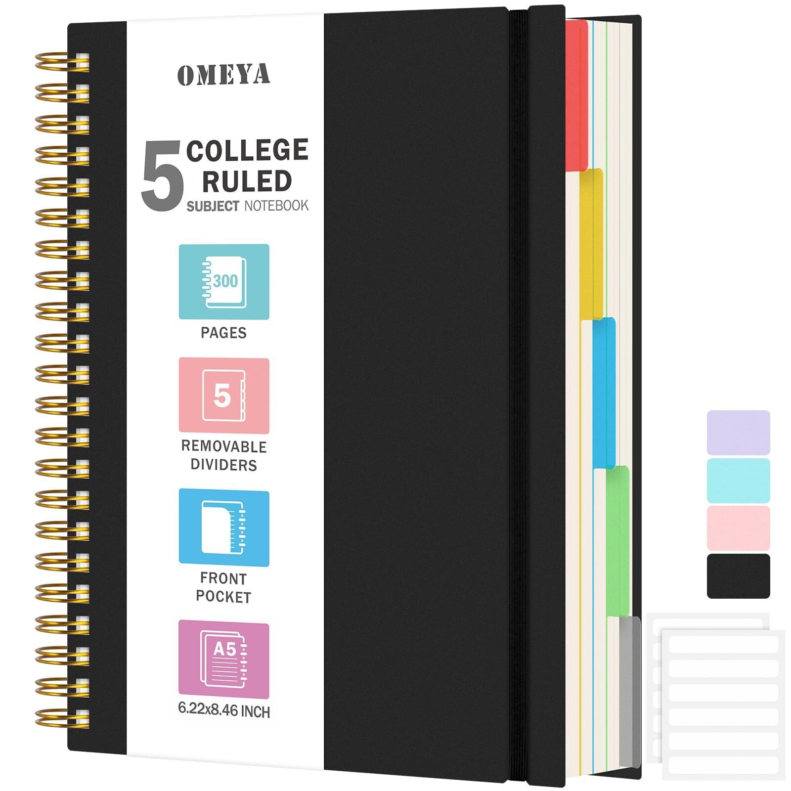 Spiral Notebook - A5 - 400 Pages - Ruled