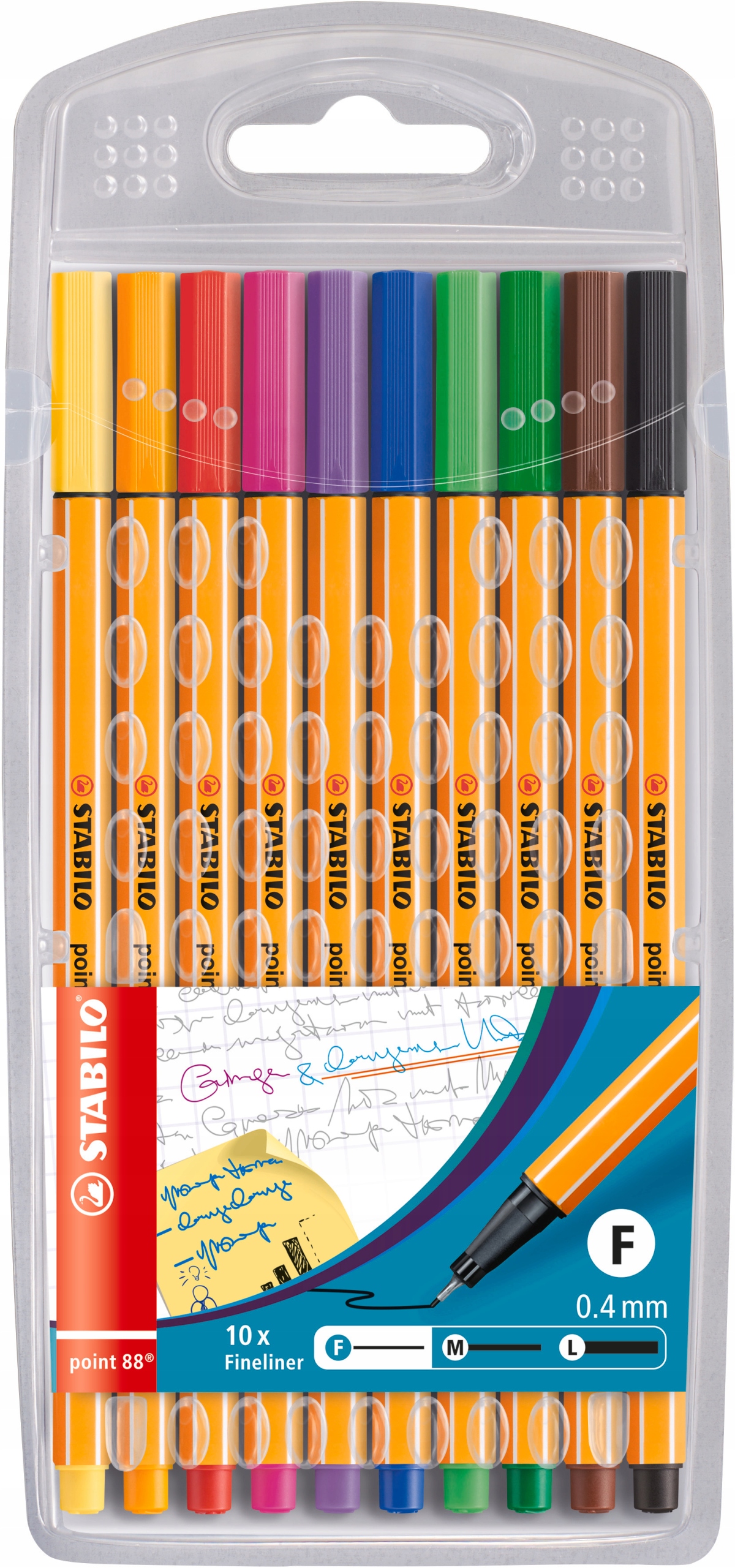 Stabilo Point 88 Fineliner - 10 Colors