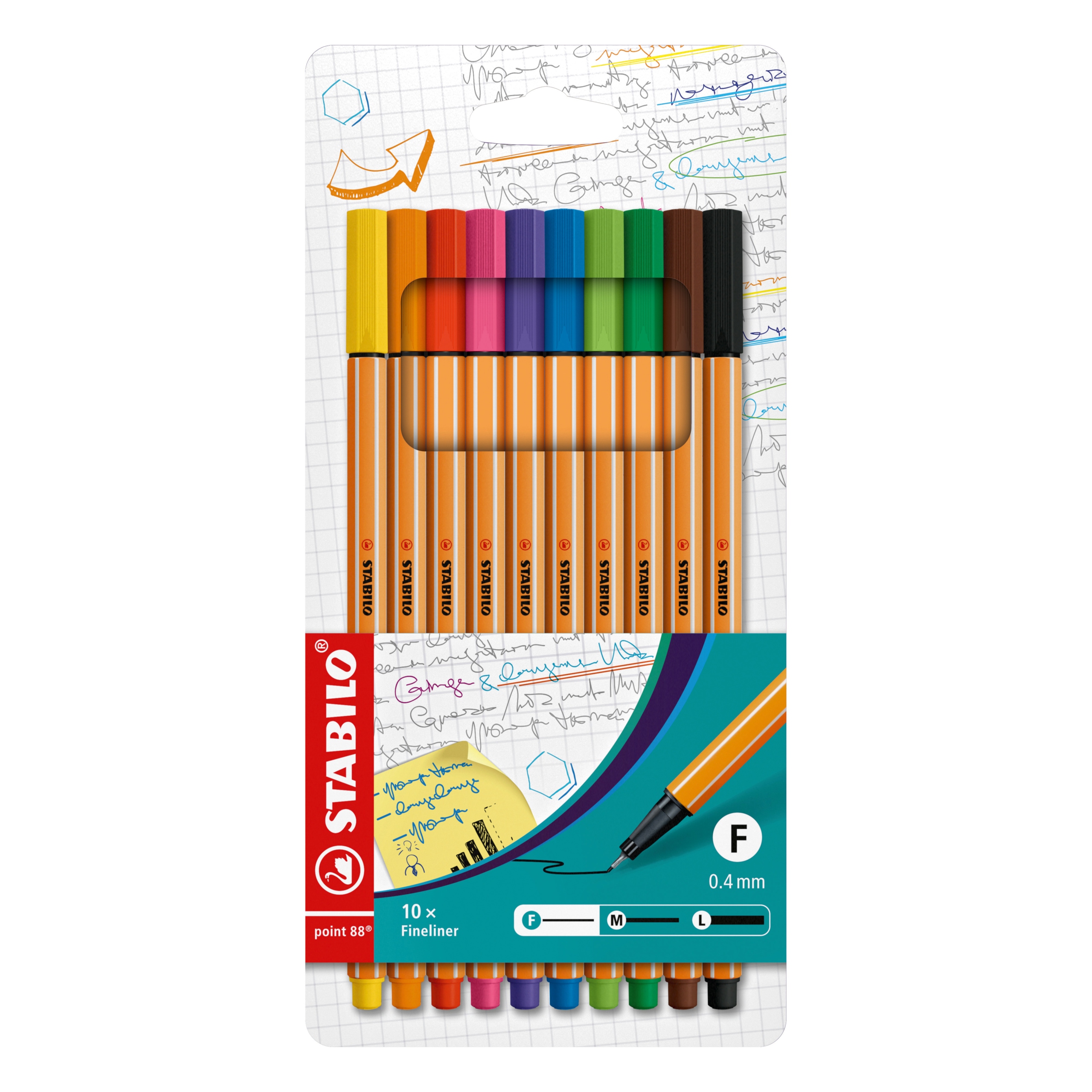 Stabilo Point 88 Fineliner - 10 Pack